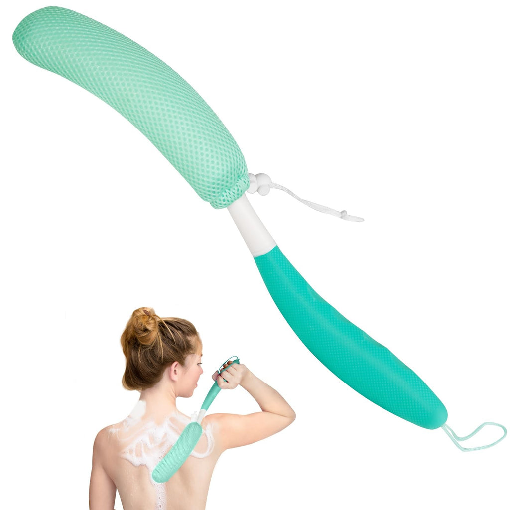 Long Handle Bath Brush Back Scrubber Non-Slip Shower Tool for Deep Cleansing