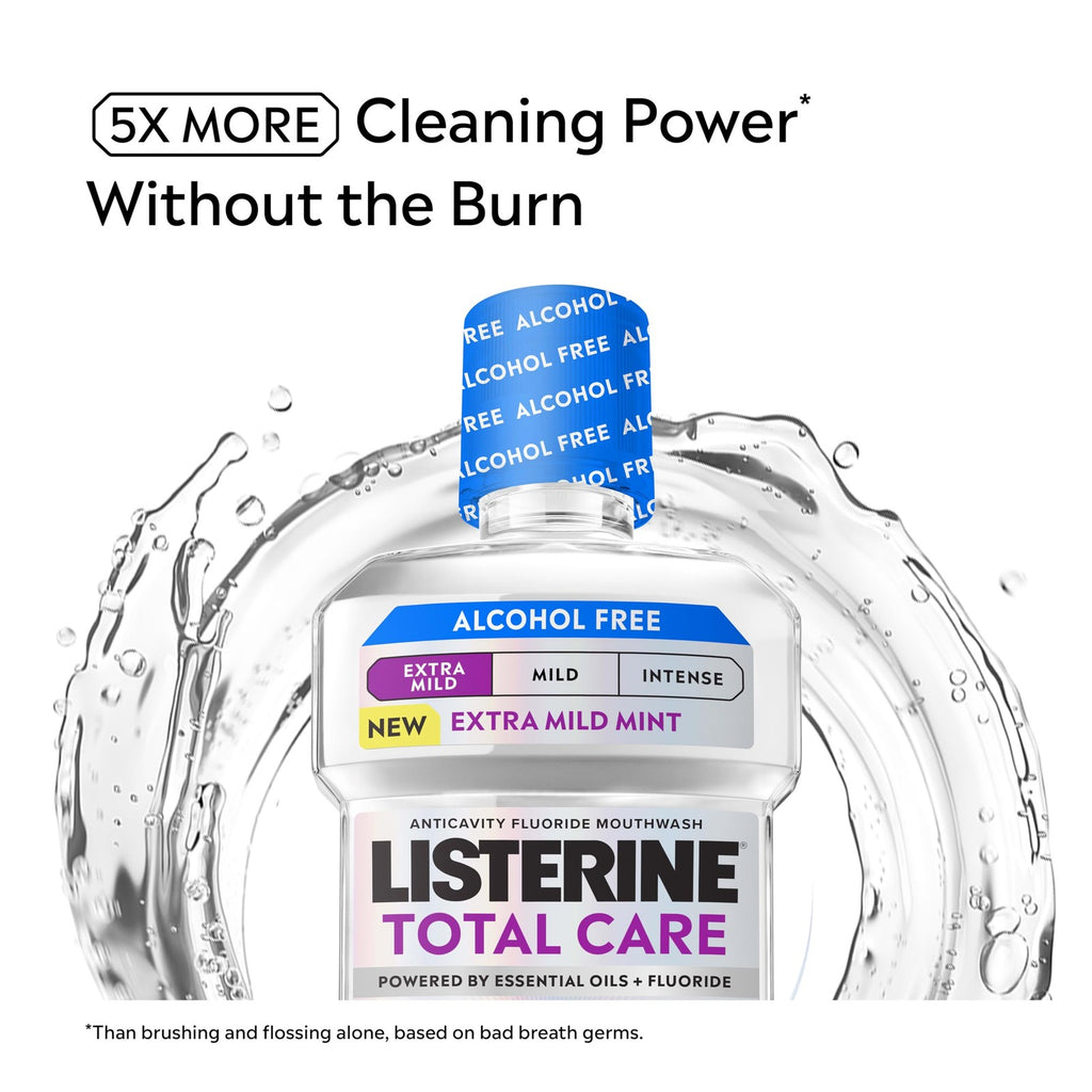 Anticavity Mouthwash with Fluoride - Alcohol-Free, 33.8 Fl Oz