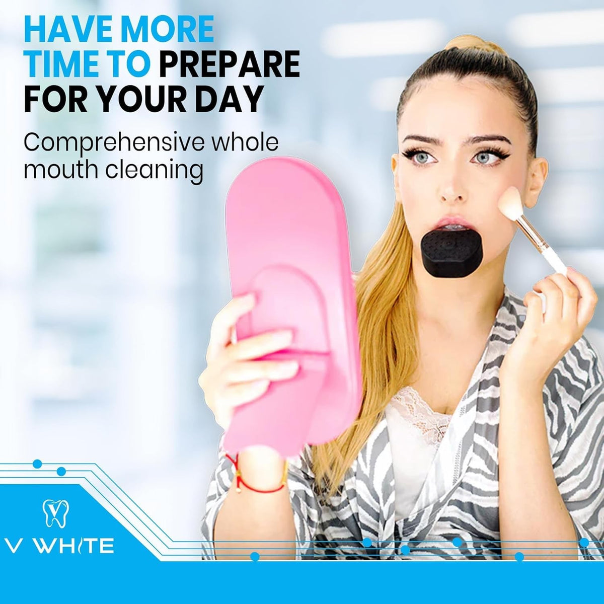 U-Shaped Replacement Head for Ultrasonic Electric Toothbrush - Soft Silicone, Adult