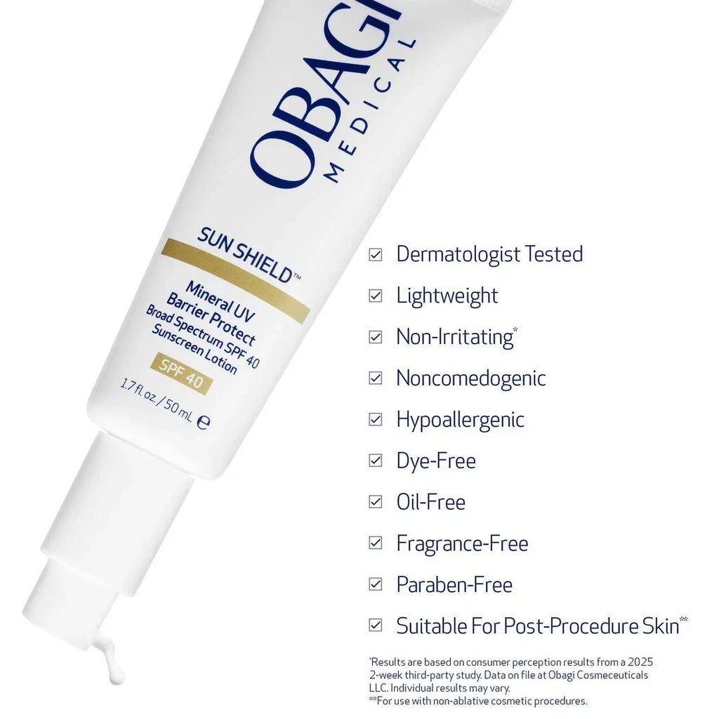 Mineral Sunscreen SPF 40 Face Sun Shield Broad Spectrum UVA/UVB Protection
