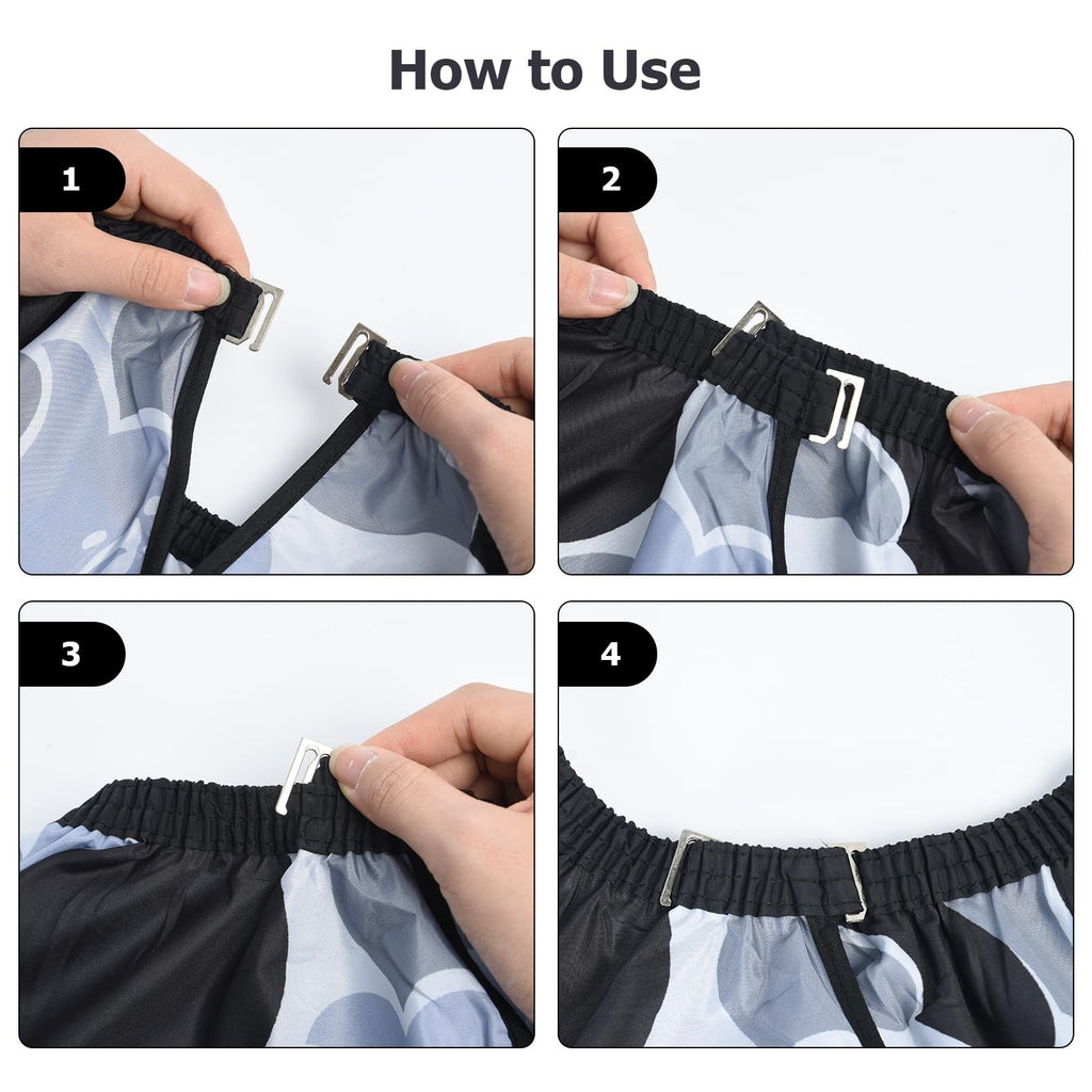 Waterproof Hair Cutting Cape with Elastic Neck Closure for Salon & Home Use