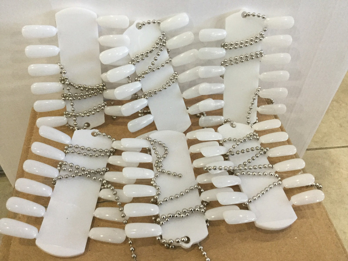 6-Pack Nail Palette Sets with Beaded Chains for Nail Art