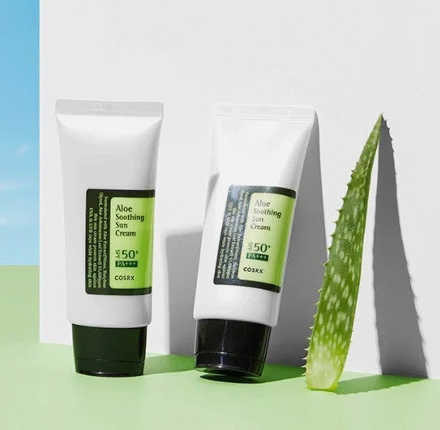 SPF50 Aloe Sun Cream | Hydrating, Non-Greasy Sunscreen for All Skin Types