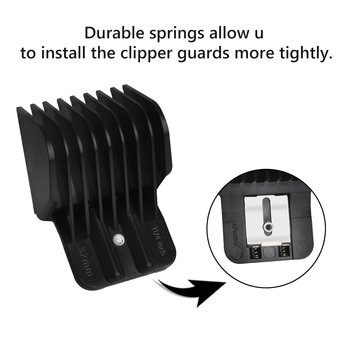 Universal Clipper Guard Set for Hair Clippers and Trimmers - Adjustable, Professional-Grade