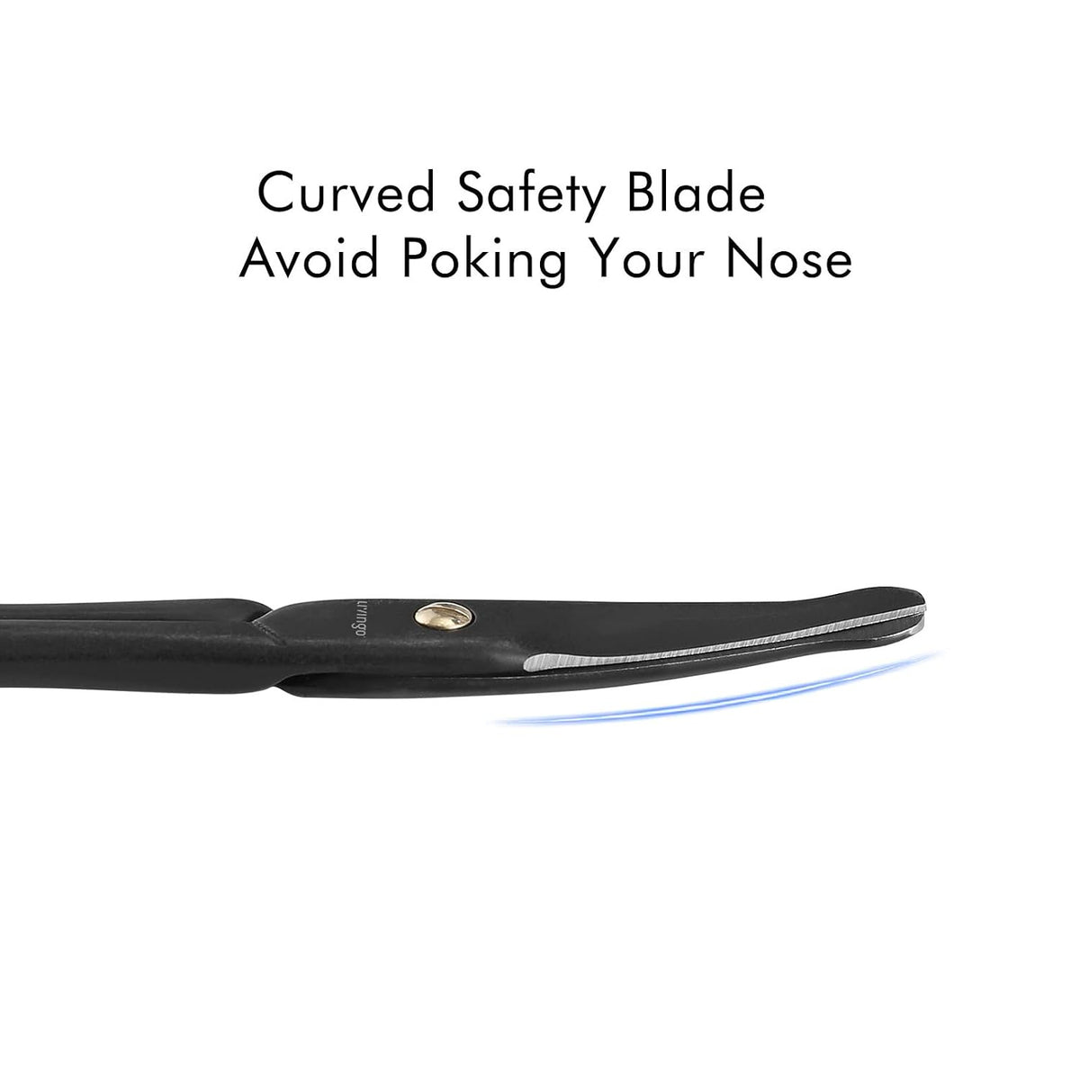 Nose Hair Scissors 3.75 Inch Safety Curved Rounded Tip for Facial Grooming