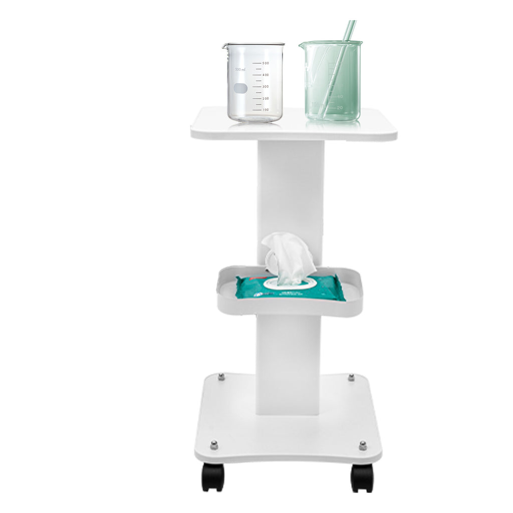 Rolling Beauty Salon Trolley Cart with Storage Shelves & Wheels