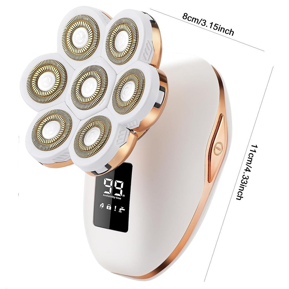 Cordless Women Rotary Electric Shaver for Painless Hair Removal Legs Face Bikini