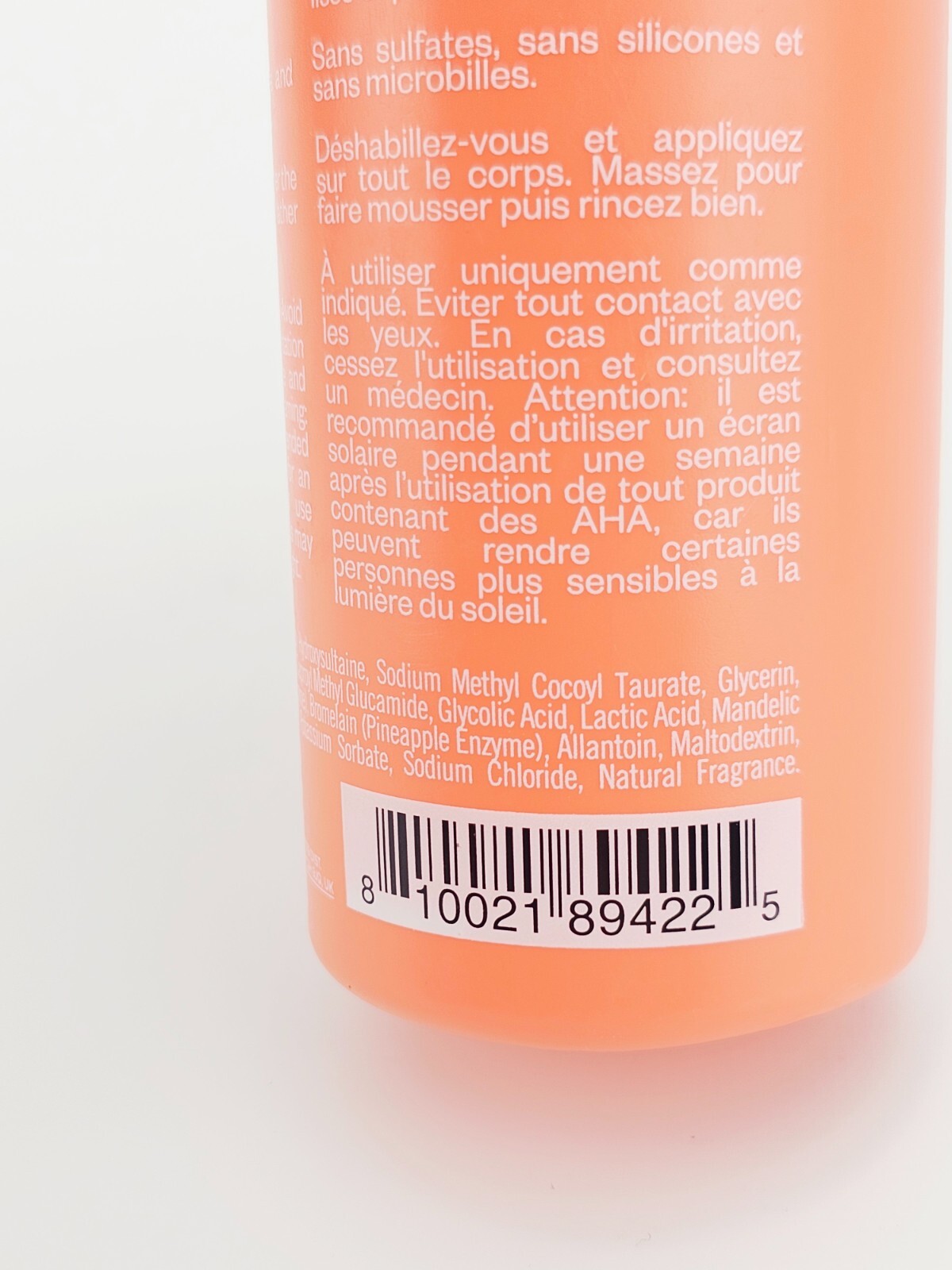 Exfoliating Body Wash with AHA Enzymes - Juicy Clean Good Skin 9 oz