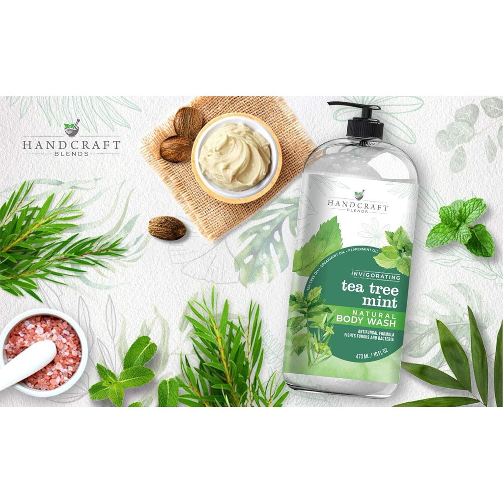 Tea Tree Mint Body Wash - Extra Strength Natural Cleansing for Skin & Foot Care