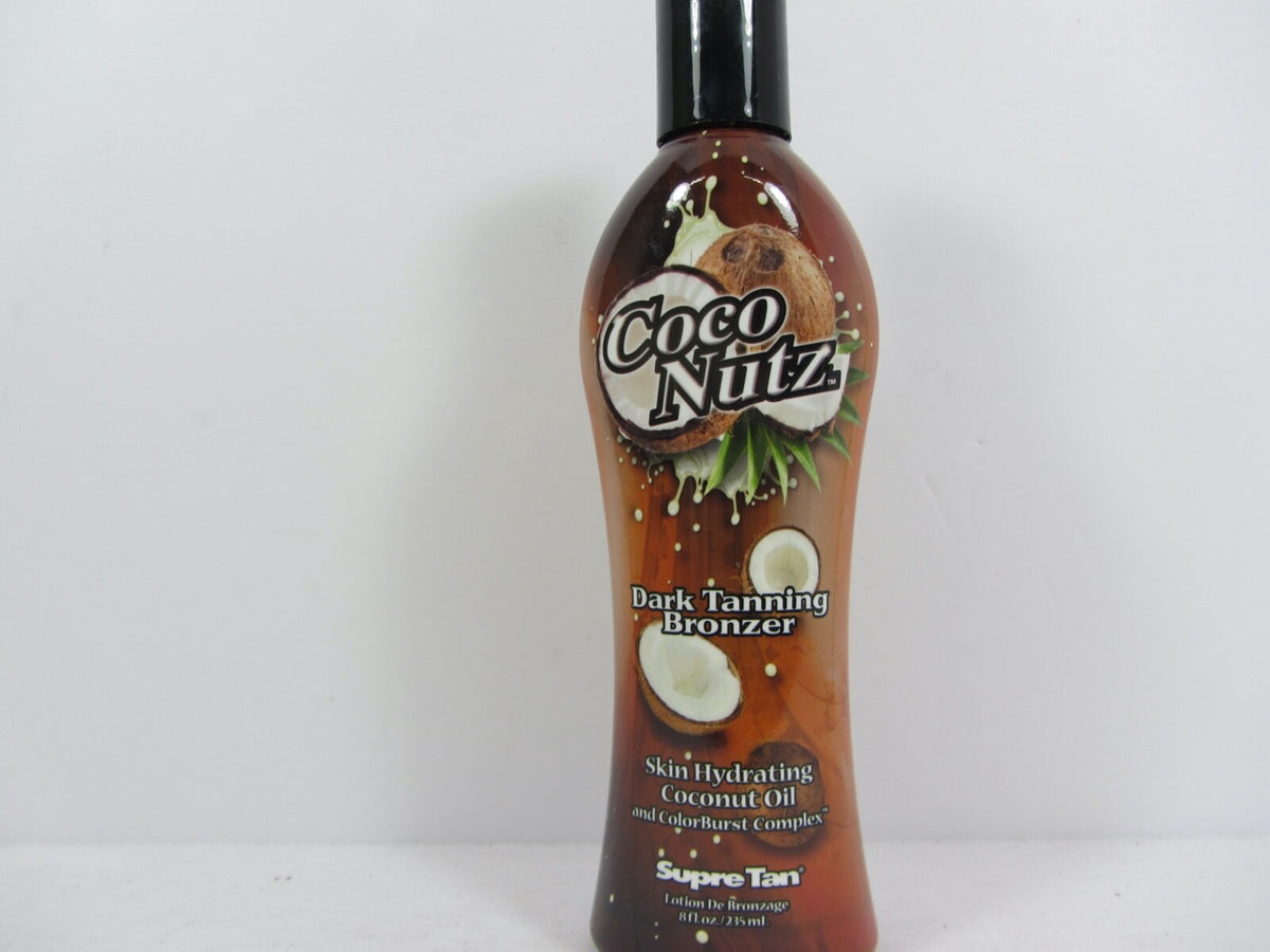 Coco Nutz Dark Tanning Bronzer Lotion - Hydrating Self Tanner for All Skin Types