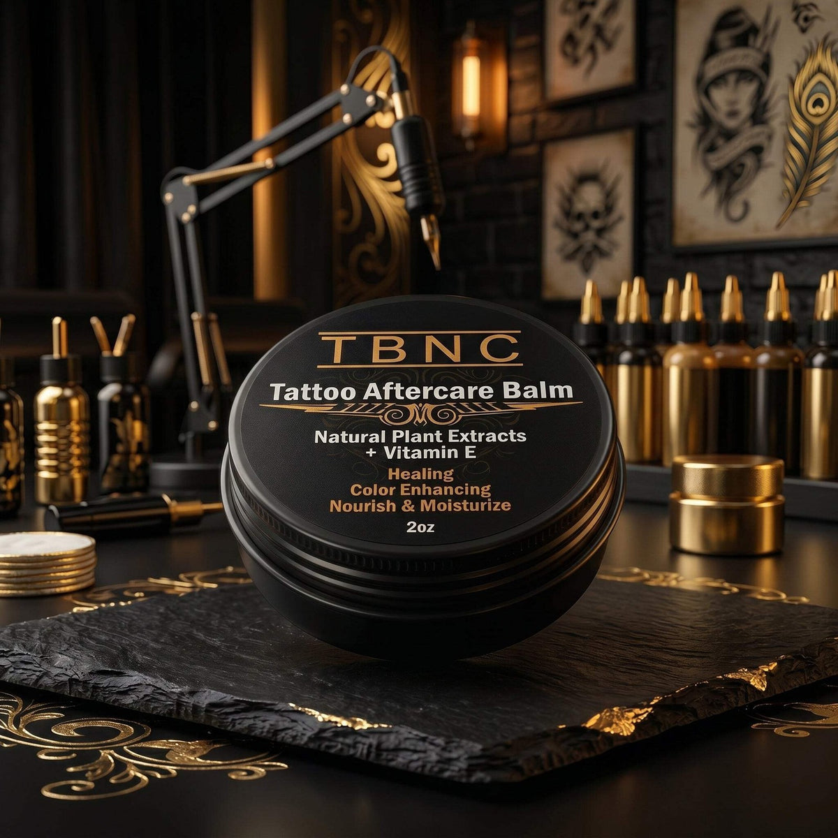 Tattoo Aftercare Balm TBNC - Non-Greasy Hydrating Skin Treatment for Ink