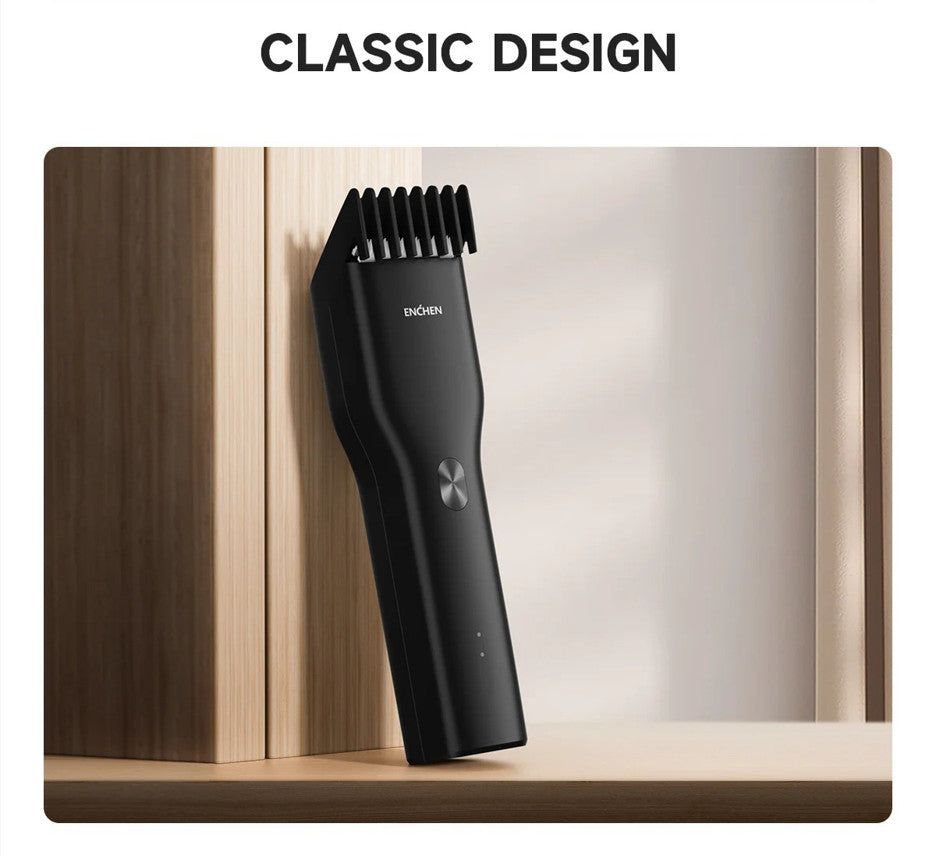 Cordless Hair Clipper with Ceramic Blade, Adjustable 0.7-21mm, Rechargeable Trimmer