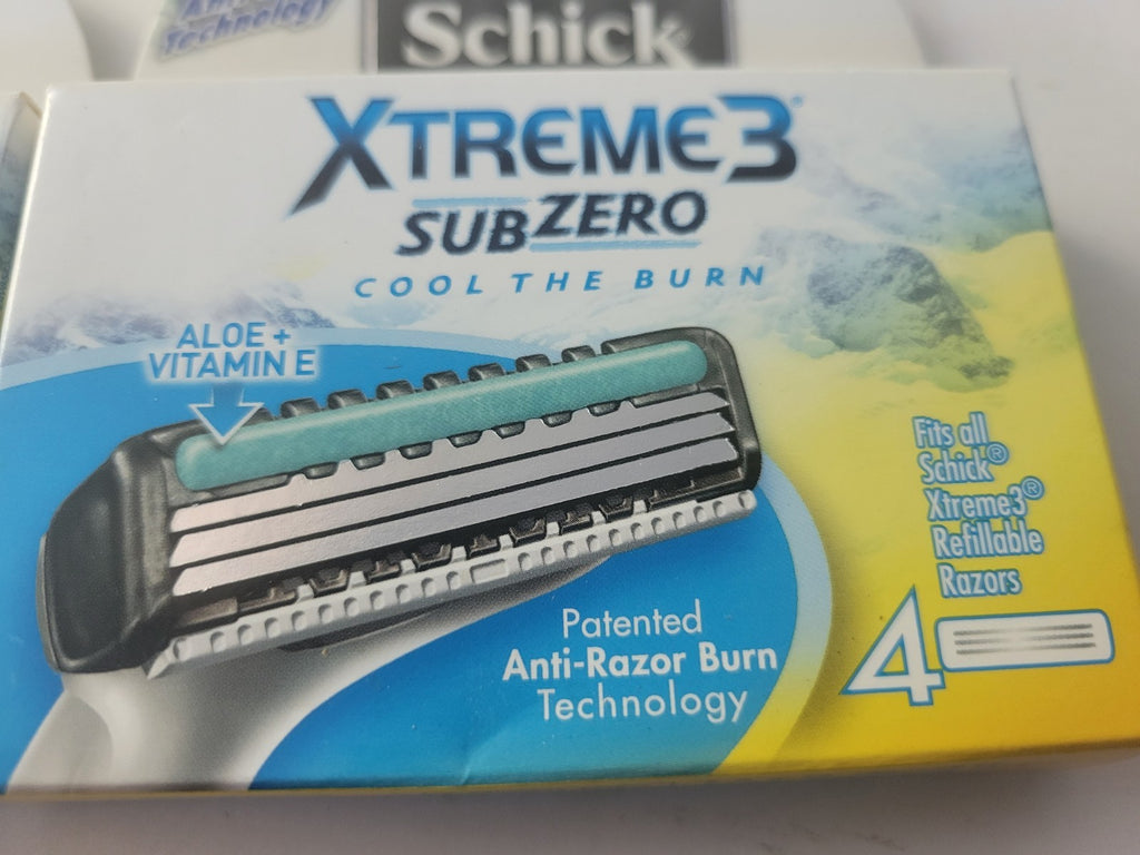 Schick Xtreme 3 Subzero Razor Cartridges 8-Pack - Compatible for Shaving
