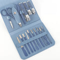 16-Piece Stainless Steel Nail Clipper Manicure Kit with Travel Case