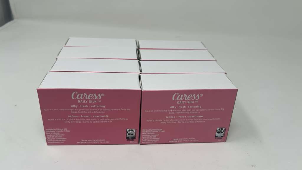 Caress Moisturizing Body Soap Bars - Daily Silk, 8 Pack, 30 Oz
