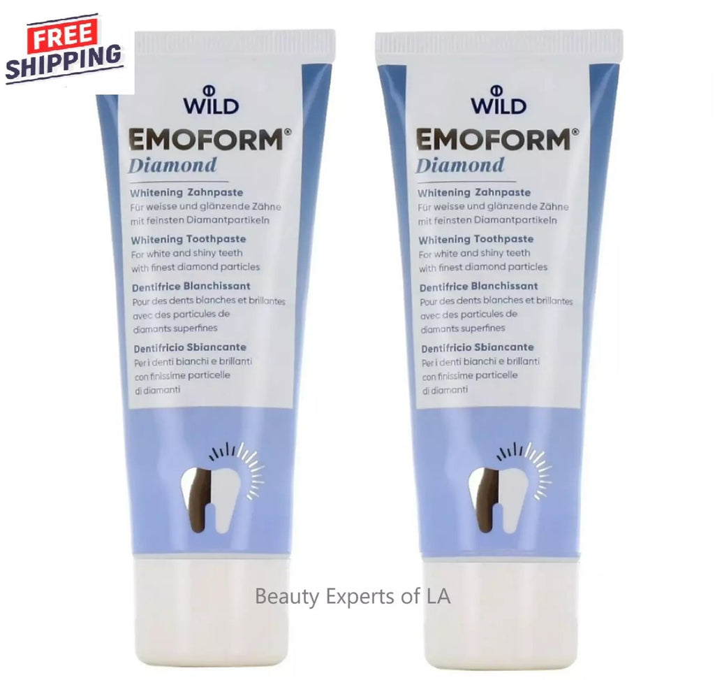 Whitening Toothpaste with Fluoride 2 Pack - Gentle Enamel Care, Sensitive Teeth