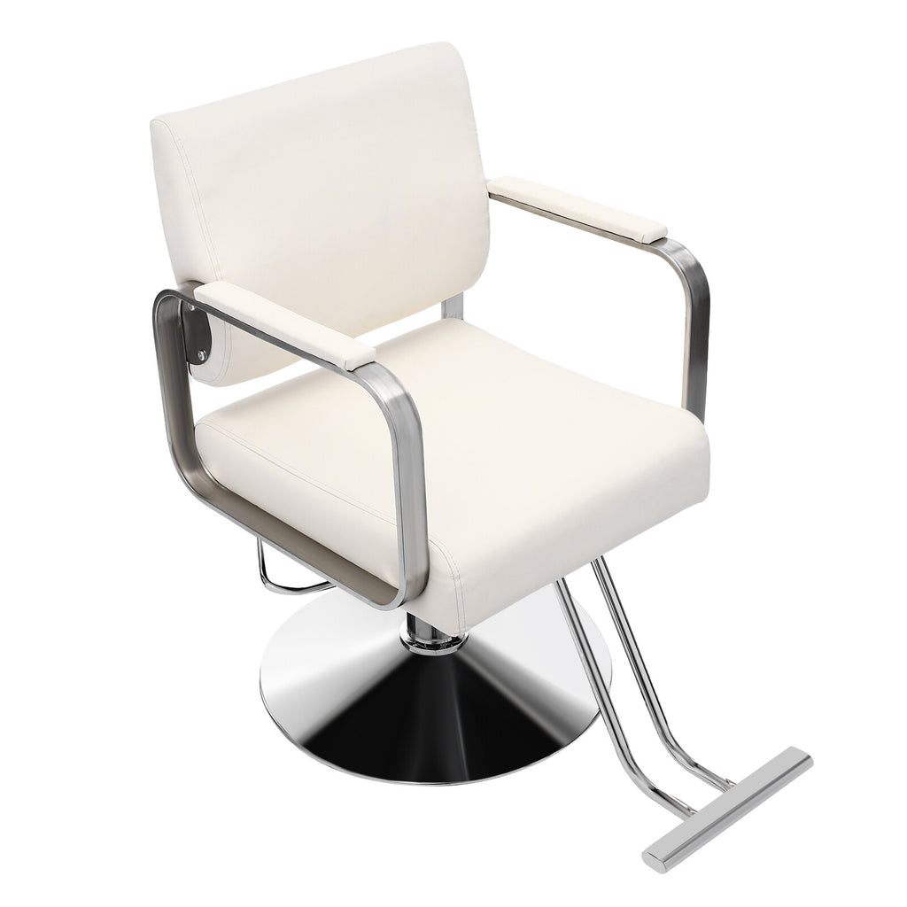 Adjustable 360° Rotatable Barber Salon Chair with Footrest, Heavy-Duty