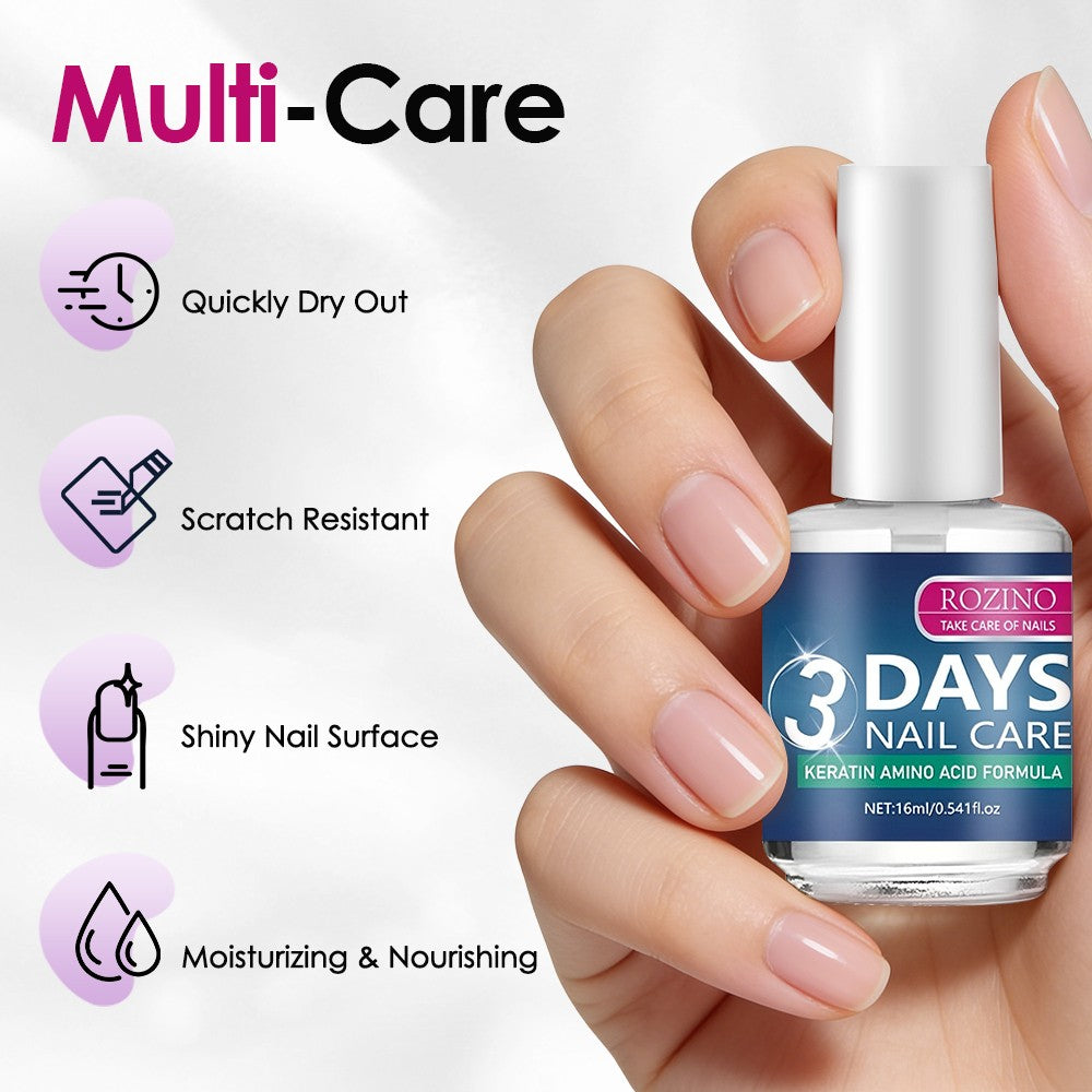 Nail Care Oil Set with Keratin & Amino Acids - Strengthen & Shine, 16ml, 2 Pack
