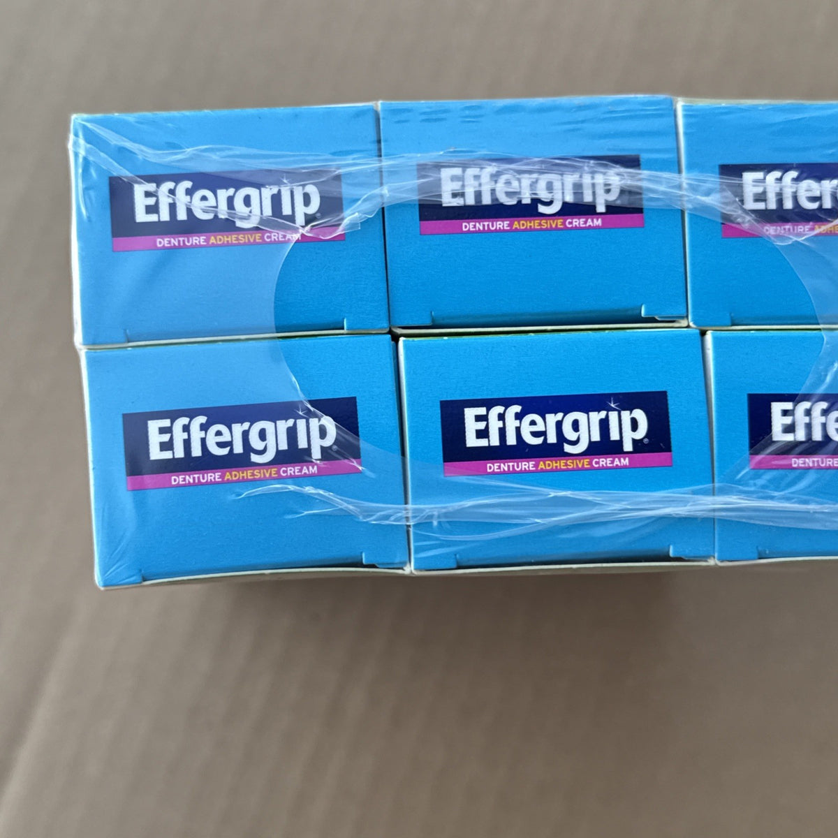 Denture Adhesive Cream 6 Pack - Extra Strong Hold, 2.5 oz Tubes