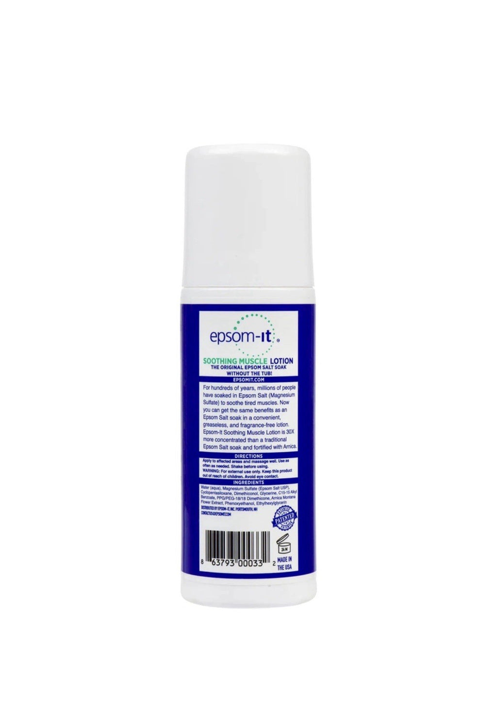 Epsom-It Soothing Muscle Relief Roll-On Lotion - 3 Pack, 3oz