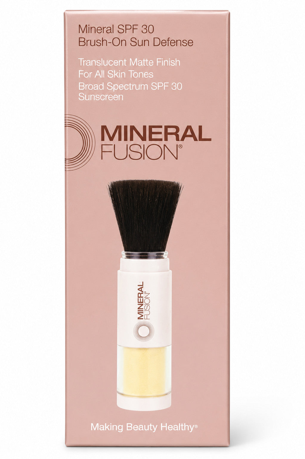 Mineral Fusion SPF 30 Brush-On Mineral Sunscreen Translucent Matte Finish 0.14 oz