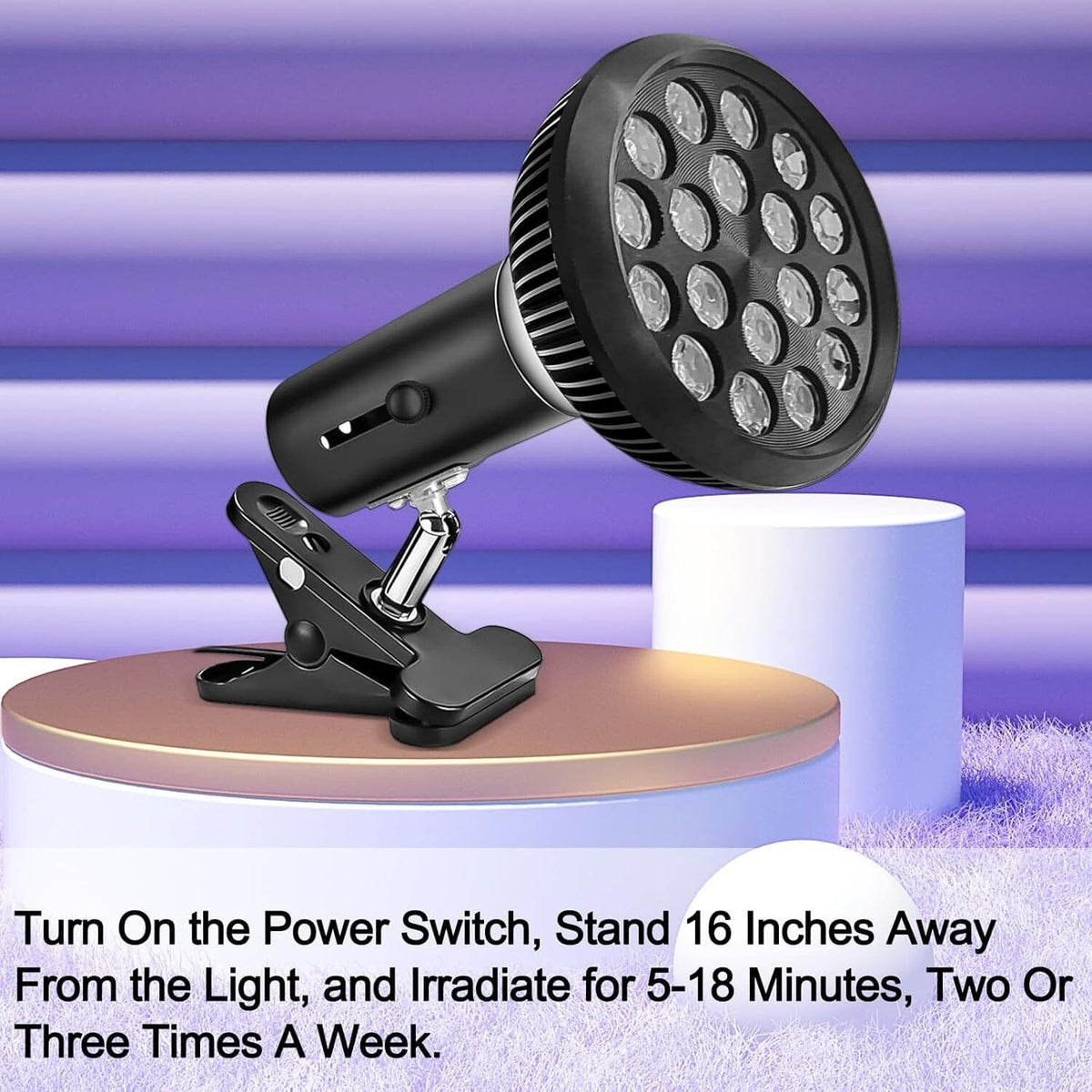 Facial Tanning Light Therapy Lamp Purple Sun Solarium for Skin Bronzer