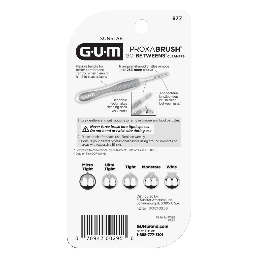 Interdental Brushes for Plaque Removal - Soft Micro Tight Picks, 40 Count
