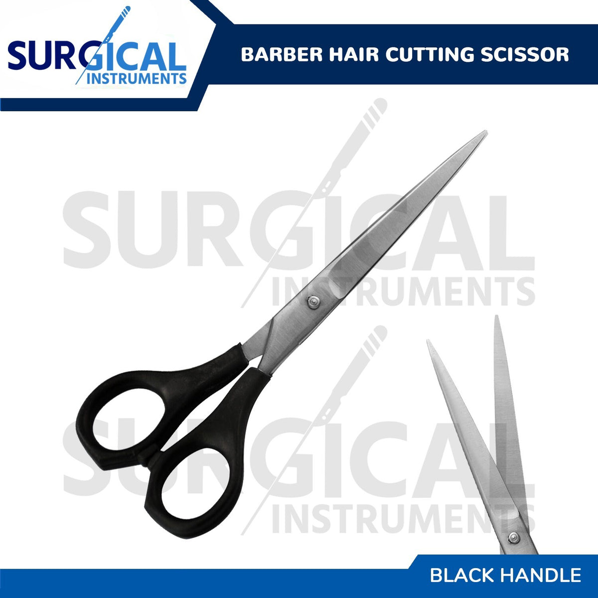 6-Inch Hair Cutting Scissors Salon Barber Shears Black German Grade