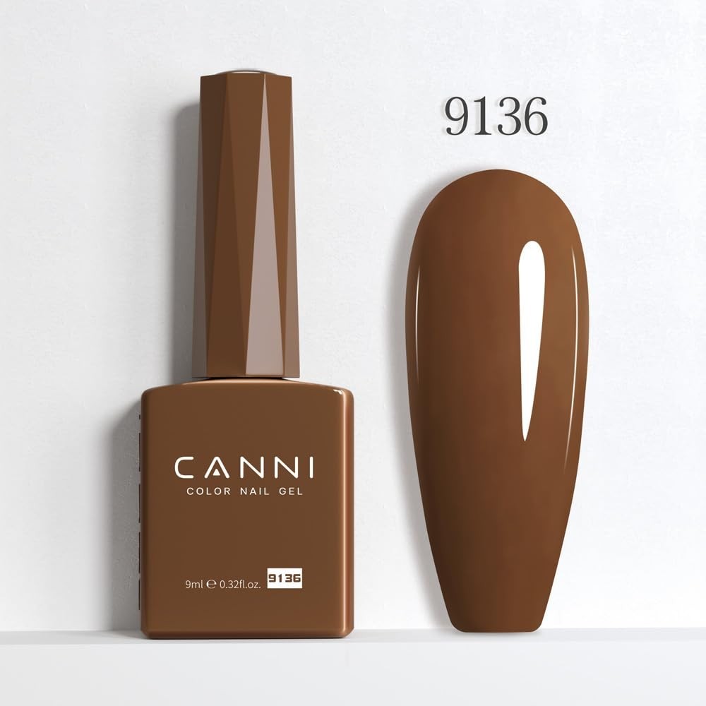 Long-Lasting Brown Gel Nail Polish for Autumn Manicures - Easy Application