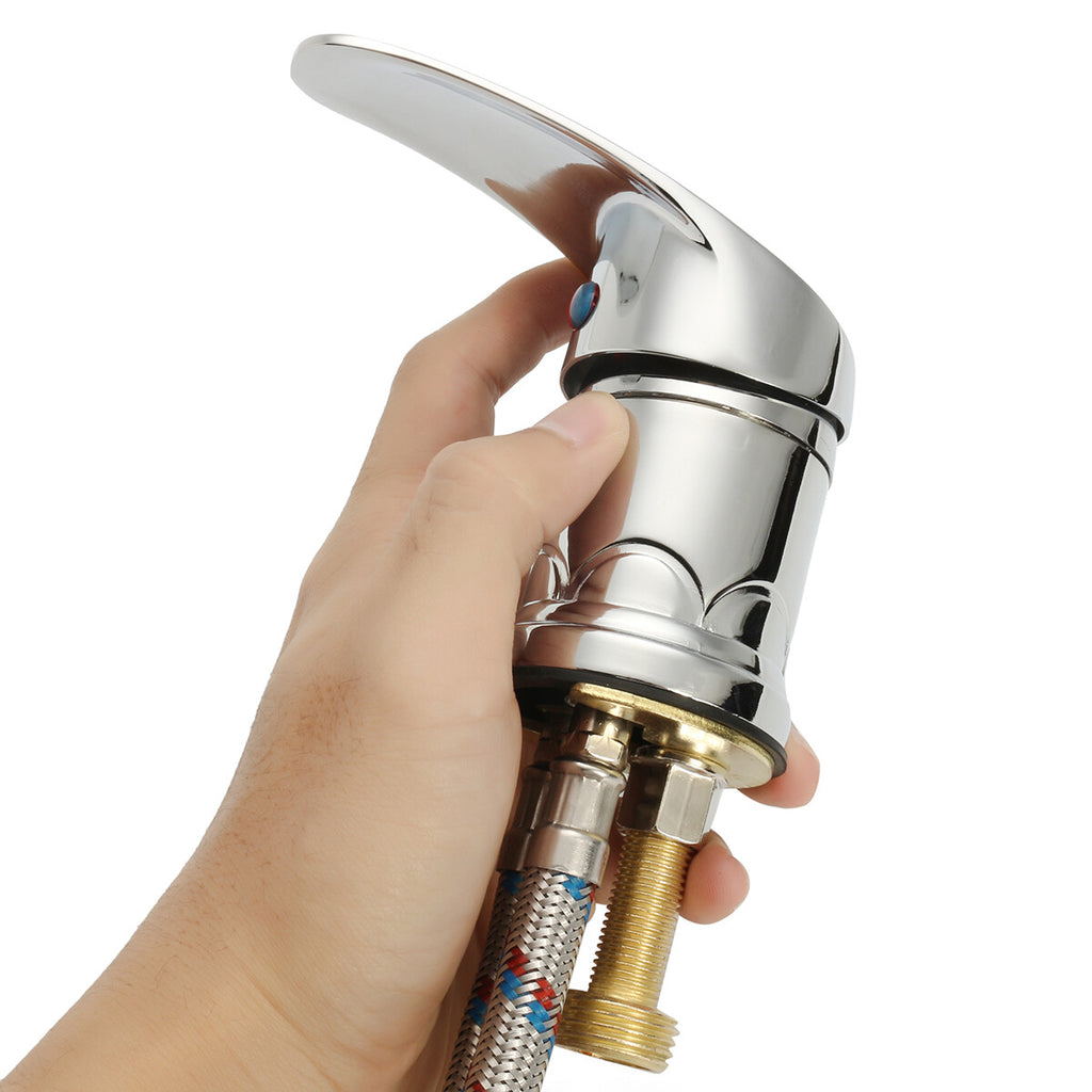 Shampoo Bowl Sink Faucet with Hot & Cold Water Spray Hose for Barber & Salon