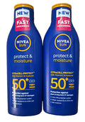 Nivea Sun Protect & Moisture SPF50+ Sunscreen Lotion 2x200ml