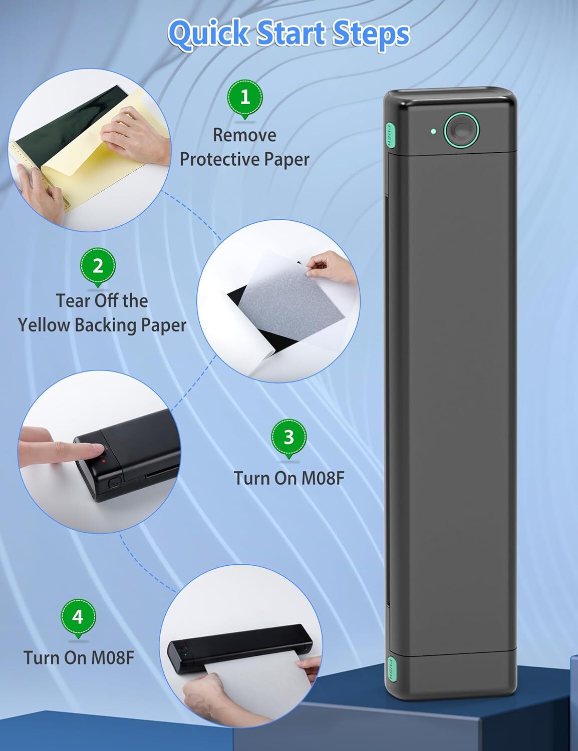 Tattoo Stencil Printer for Transfer Paper – Portable Thermal Printer