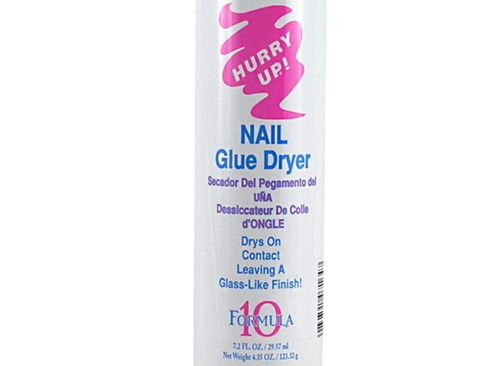 Nail Glue Dryer Spray - Fast-Acting Nail Activator & Top Coat - 7.2 oz, 2 Bottles