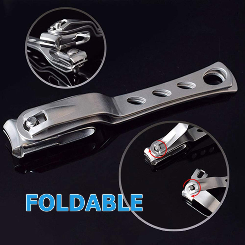 Heavy Duty Stainless Steel Toe Nail Clippers for Thick Hard Nails - Large Size