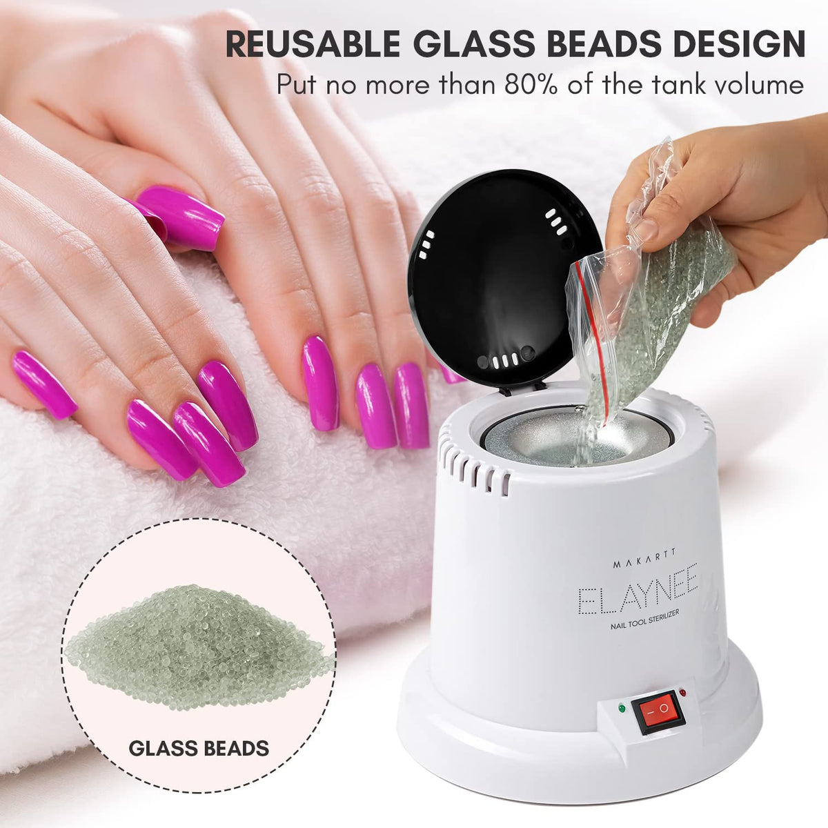 Metal Tool Sterilizer for Manicure Autoclave Salon & Spa Use
