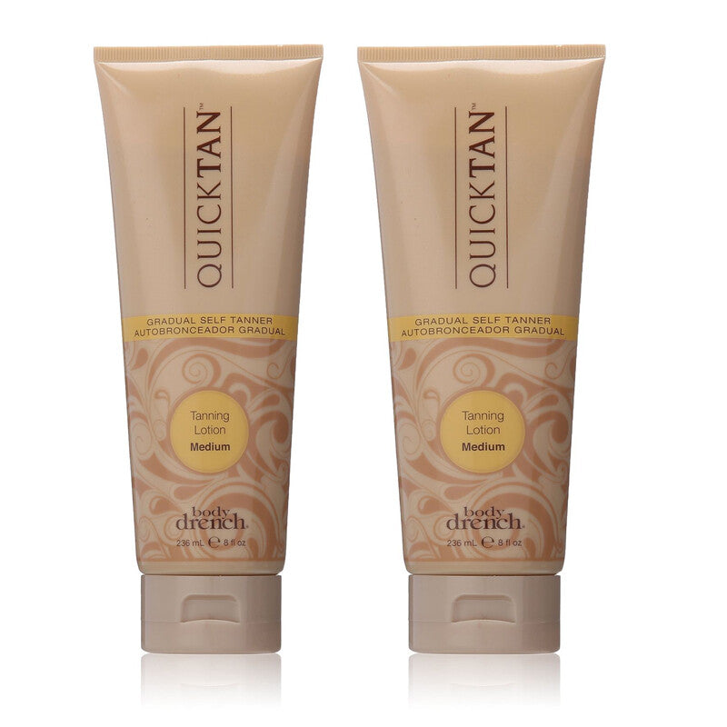 Body Drench Gradual Tanning Lotion Medium - 8 oz x 2 Tubes Sun-Kissed Glow