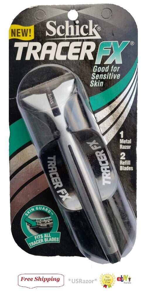 Razor Blade Refill Cartridges for Schick Tracer FX Shaver - 2 Blades
