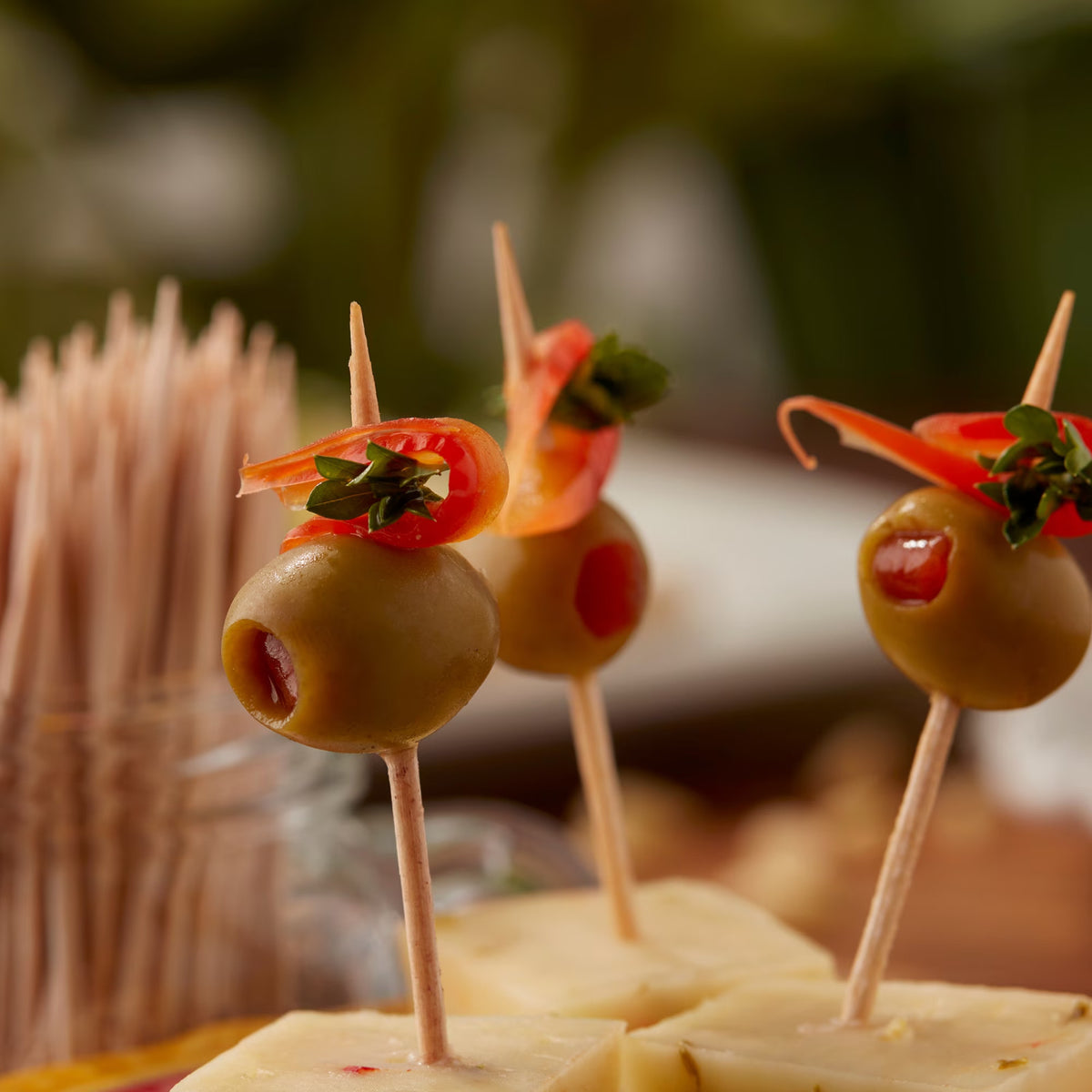 Disposable Wooden Toothpicks Pack of 500 - Kitchen & Party Use