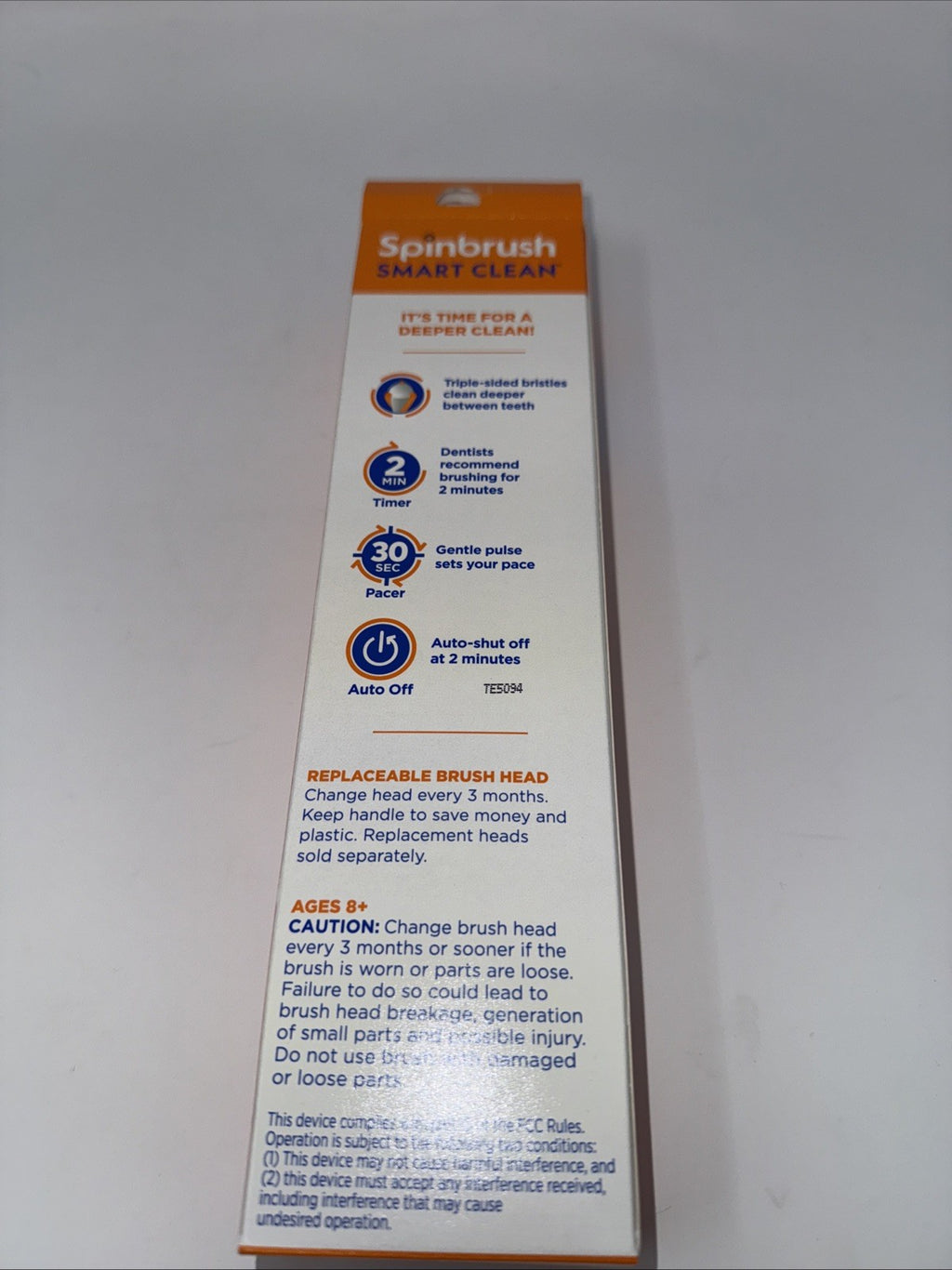 Electric Powered Toothbrush Soft Bristles Champagne Color