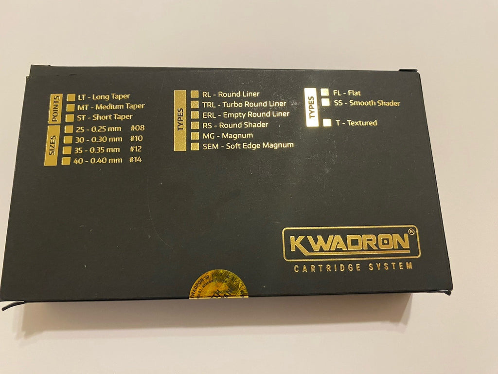 Kwadron #10 30/5 RLLT Tattoo Cartridge Needles – 20ct, Membrane