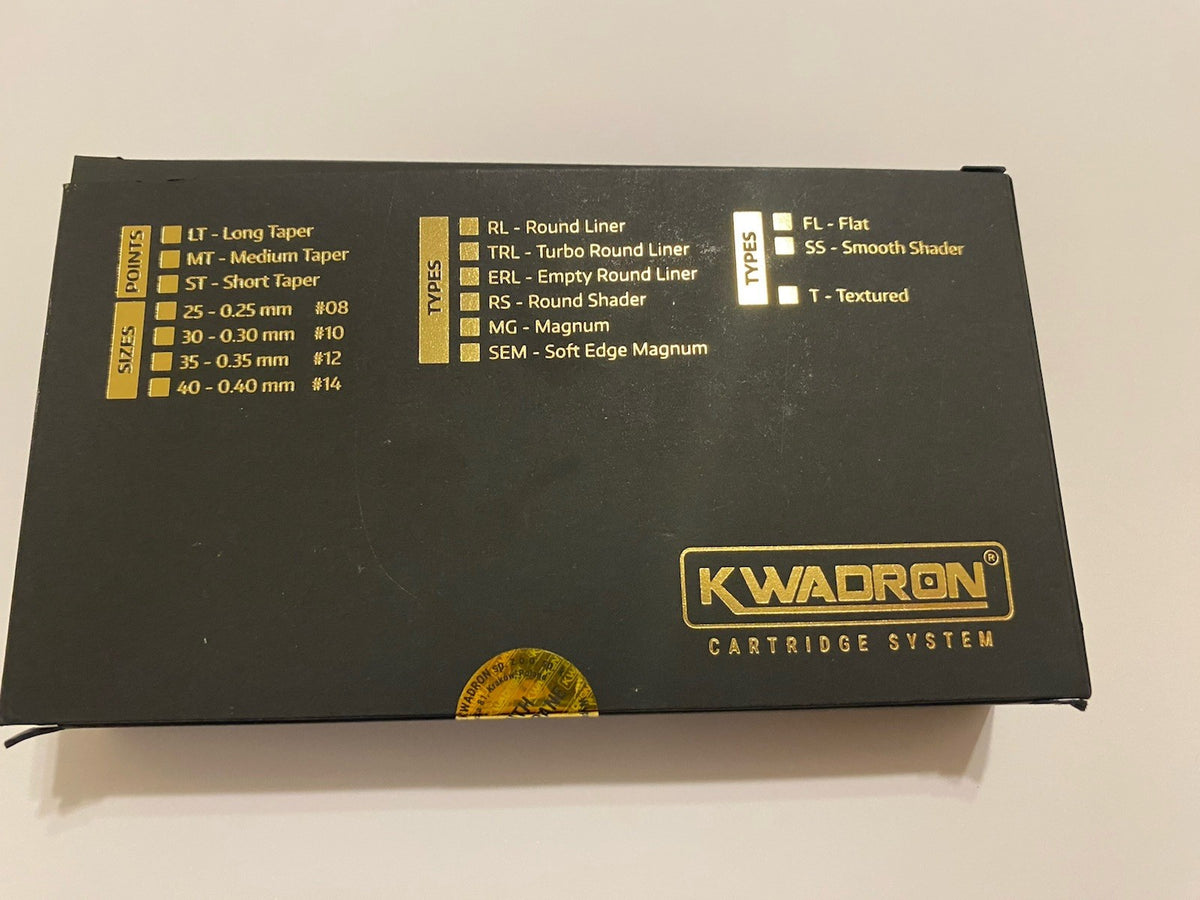 Kwadron #10 30/5 RLLT Tattoo Cartridge Needles – 20ct, Membrane