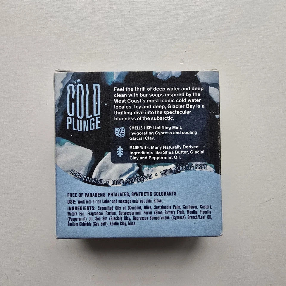 Lot of 4 Glacier Bay Cold Plunge Mint & Clay Bar Soaps - 20 oz
