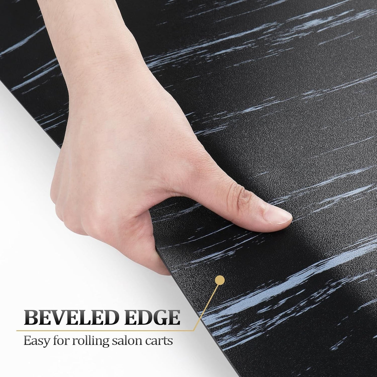 4x5 Ft Anti Fatigue Salon Floor Mat with Supportive Foam and Waterproof Surface