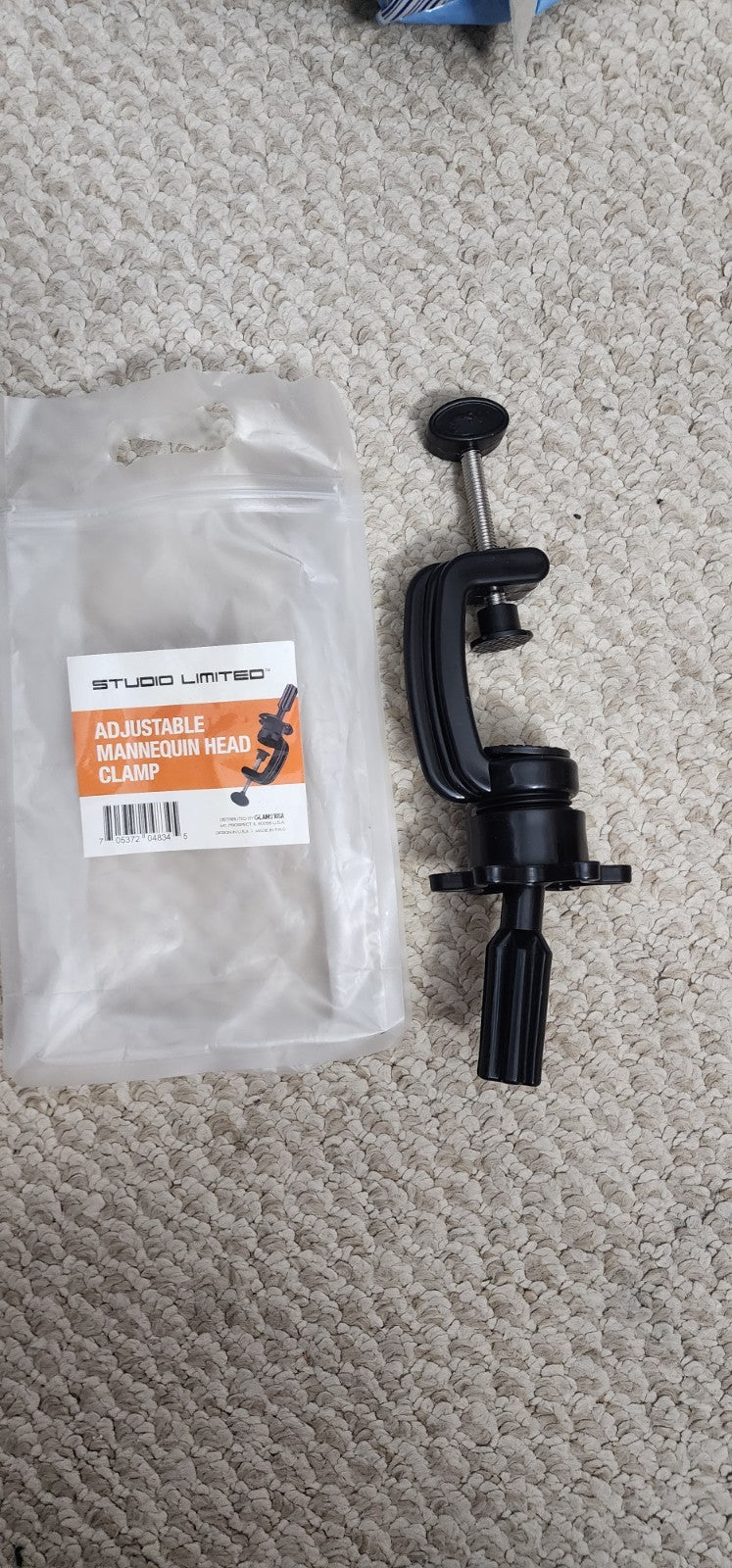 Adjustable Mannequin Head Holder Clamp for Studio Display
