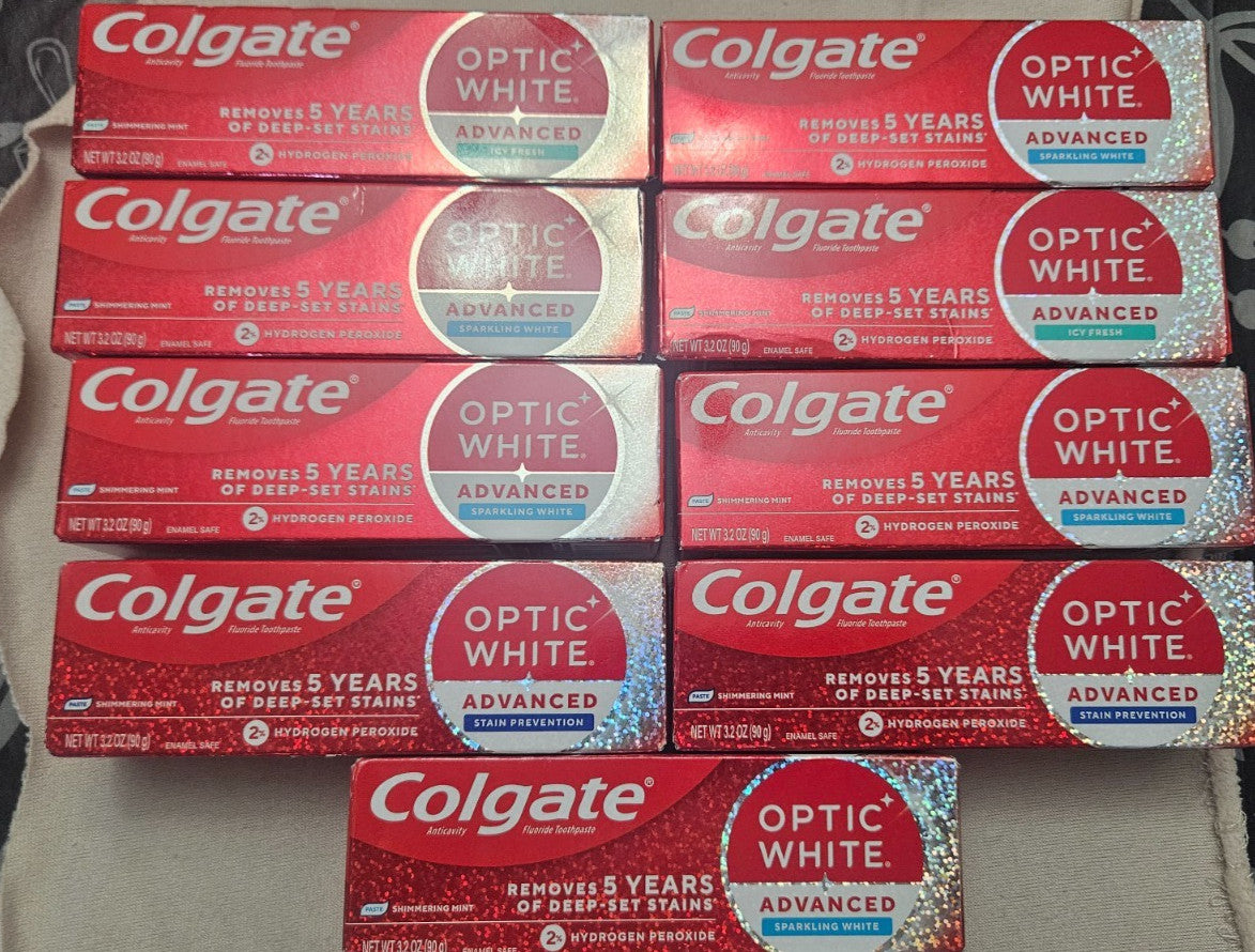 30 Pack Premium Colgate Optic White Advance Toothpaste - Oral Care