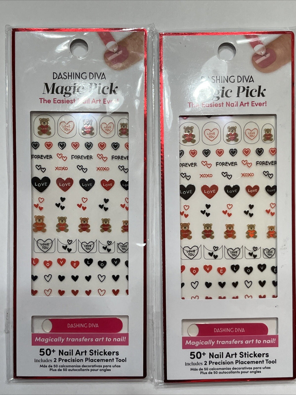 Nail Art Stickers Pack - Easy DIY Nail Decor, 50+ Designs, 2 Pack
