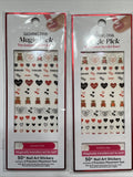 Nail Art Stickers Pack - Easy DIY Nail Decor, 50+ Designs, 2 Pack