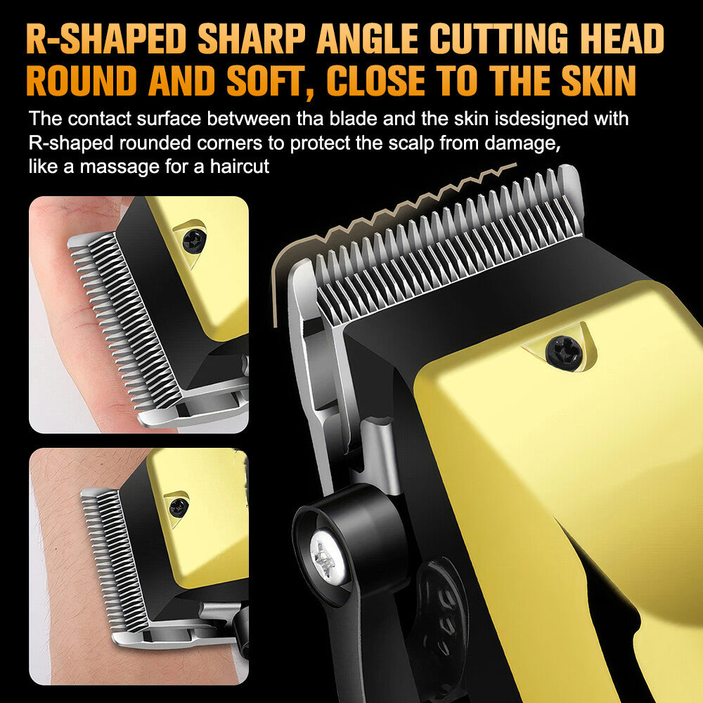 Cordless Professional Hair Clippers & Beard Trimmer Set for Men