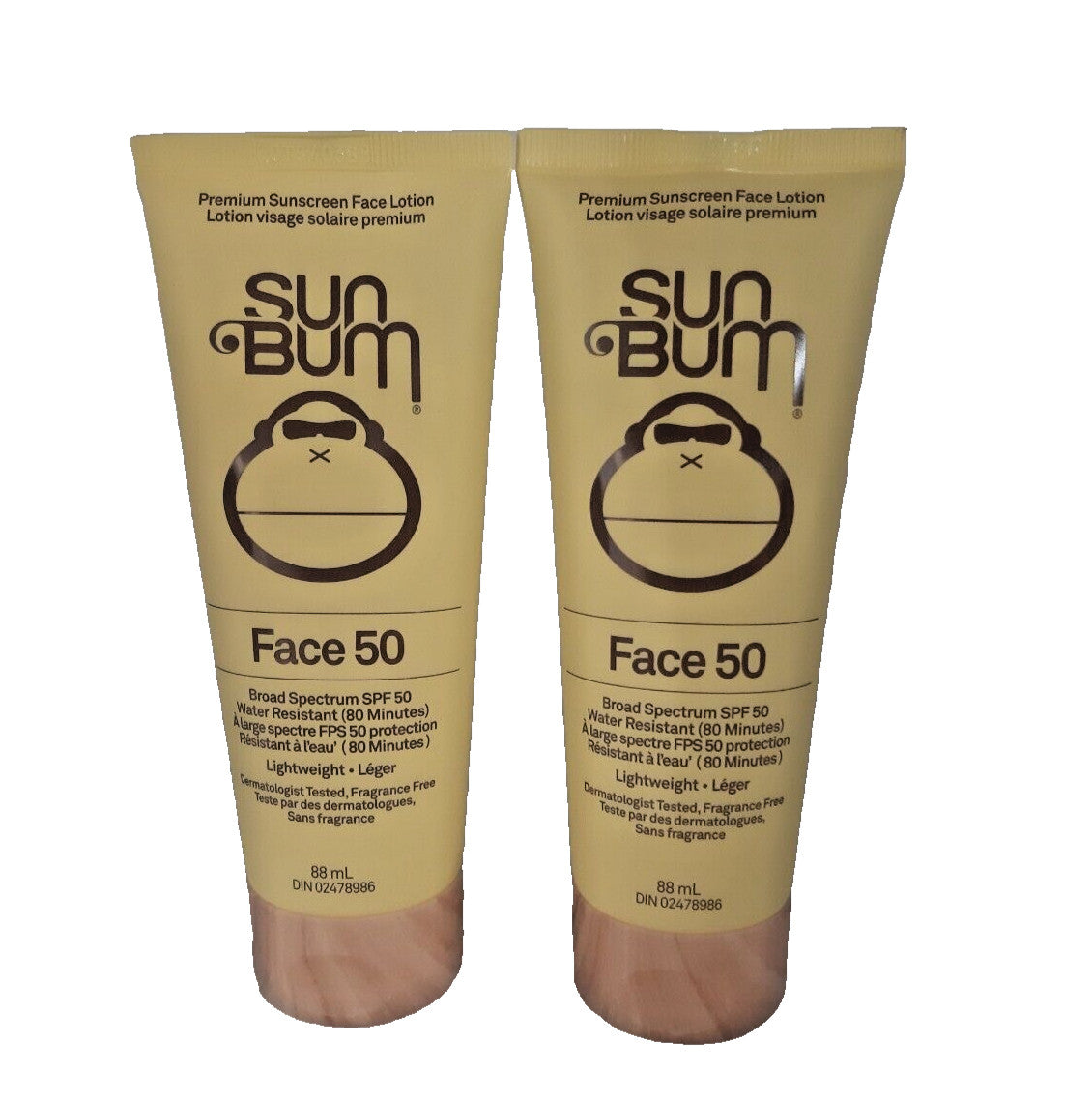 Sun Bum SPF 50 Face Sunscreen Lotion 88ml - Hydrating Sun Protection