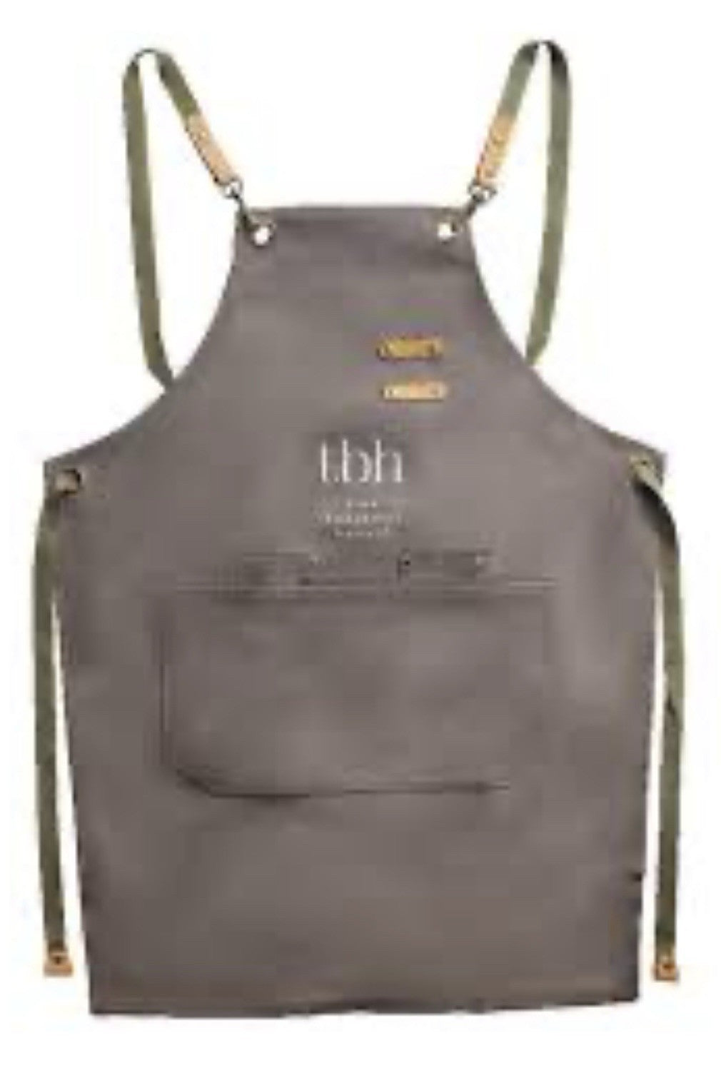 Professional Hair Stylist Apron with Adjustable Cross Back - Grey